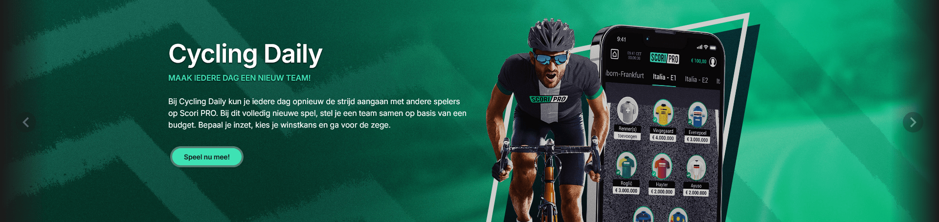 Fantasy Sports uitleg 26 Scori daily pro wielrennen