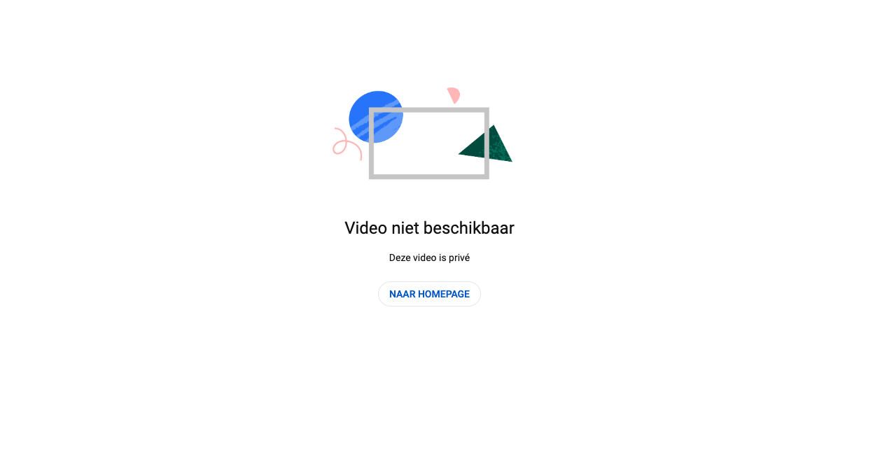 Video niet beschikbaar