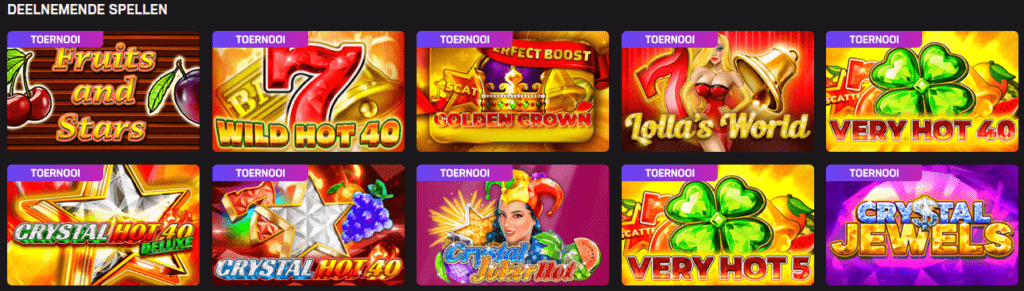 Deelnemende fazi toernooi spellen