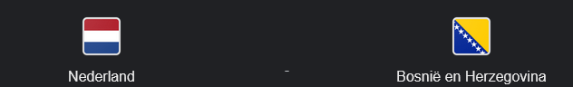 Nederland - bosnie