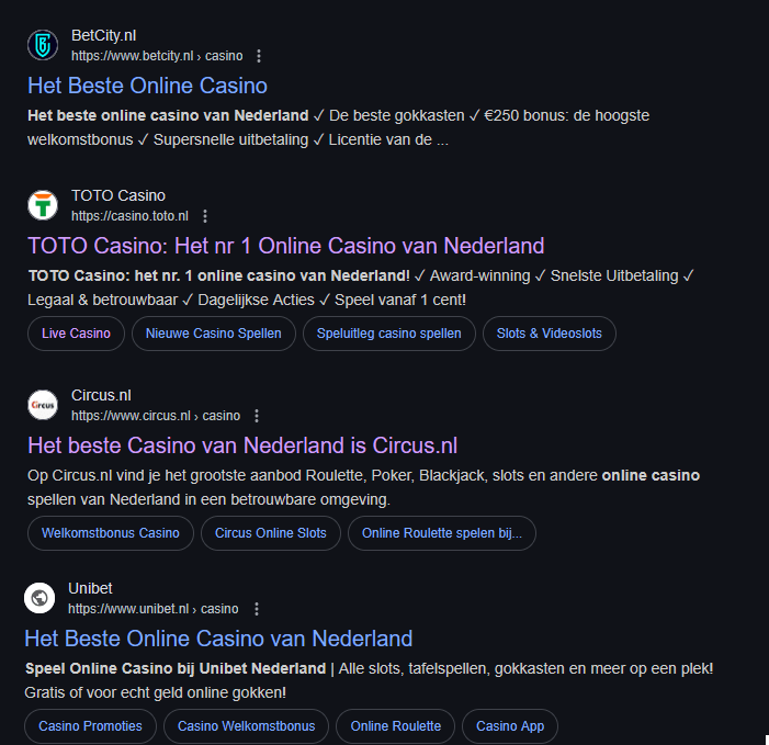 Het beste online casino van nederland